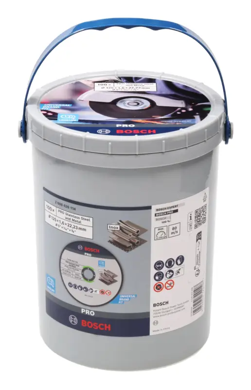 Bosch Pro Stainless Steel and Metal Trennscheibe, 125 x 1,6 x 22,23 mm, gerade - 100er Pack (Verpackungseinheit 2 Stück) Mega-Angebot