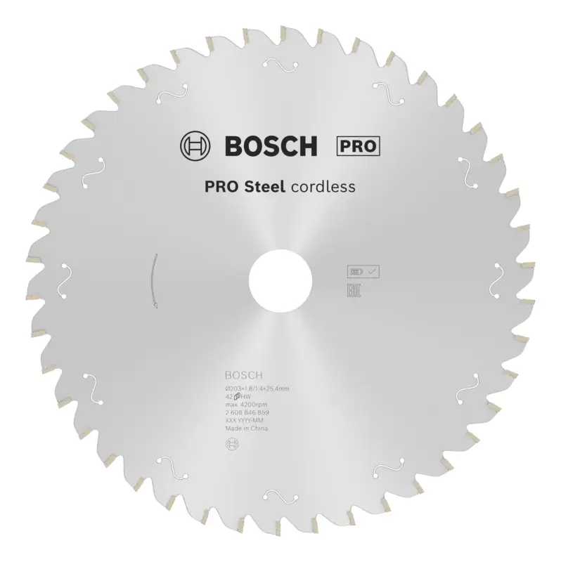 Expressversand Bosch Pro Steel cordless Kreissägeblatt, 203 x 1,8 x 25,4 mm