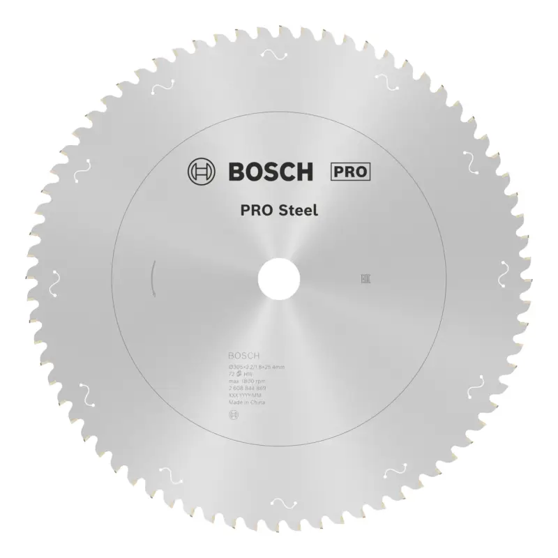 Bosch Pro Steel Kreissägeblatt für Kreissägen, kabelgebunden, 305 x 2,2 x 25,4 mm, 72 Zähne Neu Im Sortiment