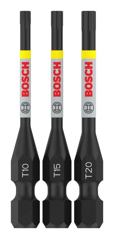 Letzte Chance Bosch Pro Torx Impact Bit-Set, T10, T15, T20, 55 mm, 3-teilig (Verpackungseinheit 5 Sets)