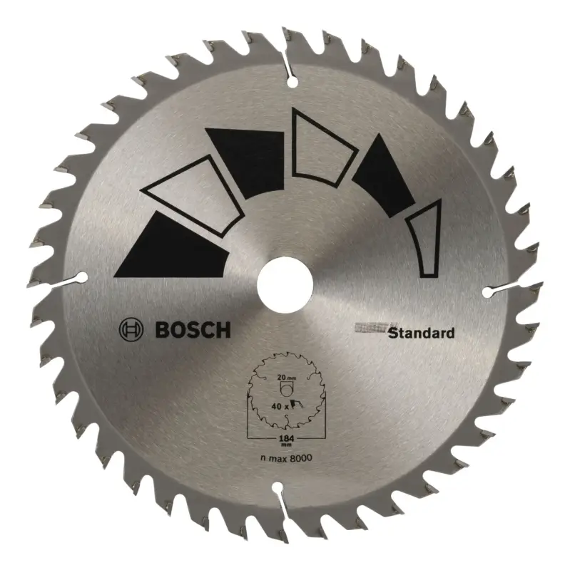Bosch Zubehör Kreissägeblatt Standard, 184 x 20 mm, Zähnezahl 40 Schneller Versand