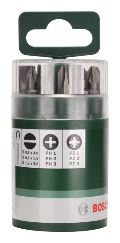 Echt Bosch Zubehör Schrauberbit-Set Standard, gemischt (S, PH, PZ), 10-teilig