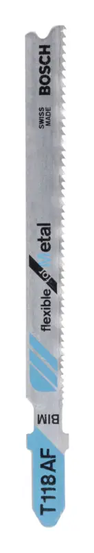 Nur Heute Bosch Zubehör Stichsägeblatt Bimetall, T 118 AF Flexible for Metal - 2er Pack (Verpackungseinheit 5 Stück)