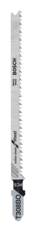Bosch Zubehör Stichsägeblatt HCS, T 308 BO Extra-clean for Wood - 2er Pack (Verpackungseinheit 5 Stück) Sonderaktion