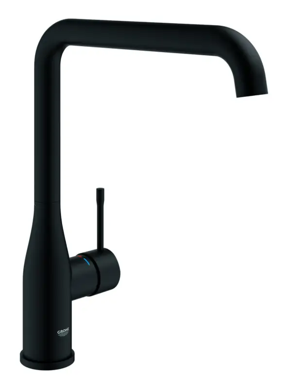 Grohe Essence Einhand-Spültischbatterie hoher Auslauf - Phantom Black Schneller Versand