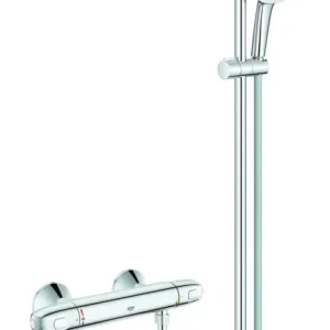 Grohe Grohtherm 1000 Thermostat-Brausebatterie 1/2" mit Brausegarnitur 920 mm - Chrom Knallerangebot