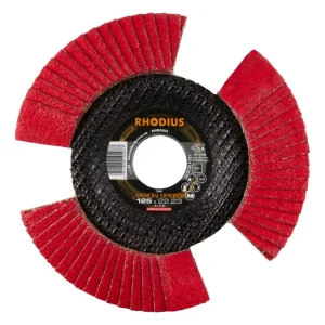 Rhodius TOPline VISION SPEED Lamellenschleifscheibe - 125 x 22,23 mm - P60 Kracherpreis