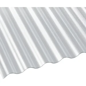Deluxe Polycarbonat Profilplatte "Die Elefantenplatte" Gerillt Sinus 76/18 900 x 6000 x 1,4 mm - Klar Markenware