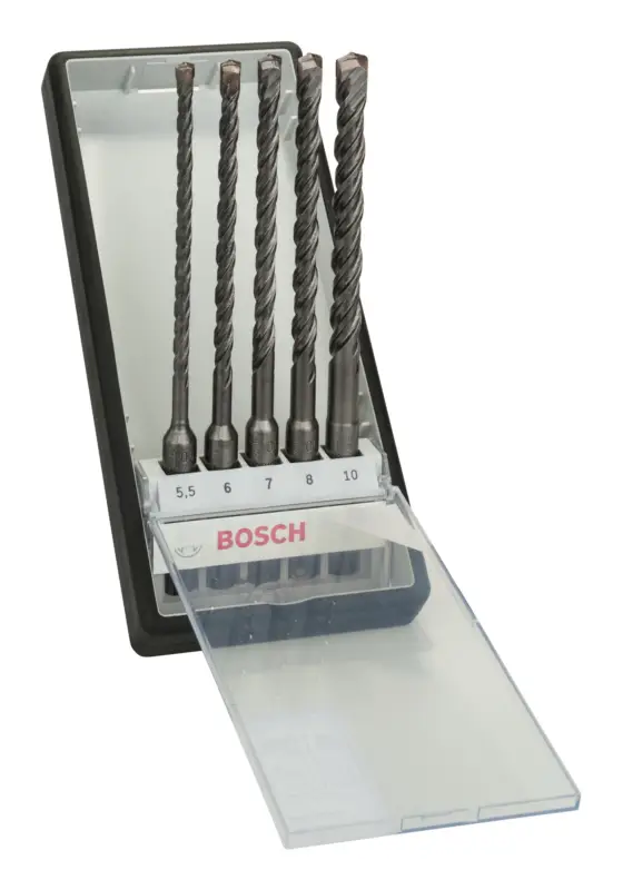 Bosch Zubehör SDS plus-5 Robust Line Hammerbohrer-Set - 5,5 - 10 mm, 5-teilig (Verpackungseinheit 5 Stück) Nur Für Kurze Zeit