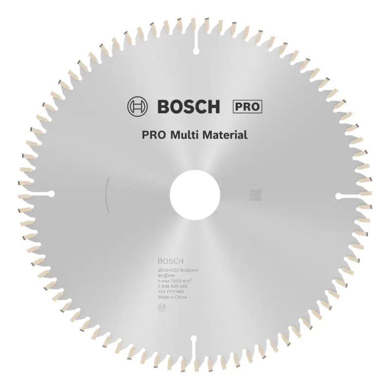 Bosch Pro Multi Material Kreissägeblatt, 210 x 2,5 x 30 mm, 80 Zähne, für Netz-Kapp- und Gehrungssägen Top-Preis