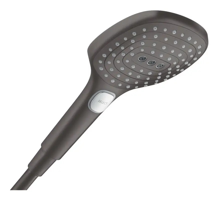 Expressversand Hansgrohe Raindance Select E Handbrause 120 3jet - Brushed Black Chrome