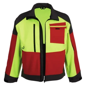 Highlight Forest Jack Red Softshelljacke, Größe XL, rot/anthrazit/gelb