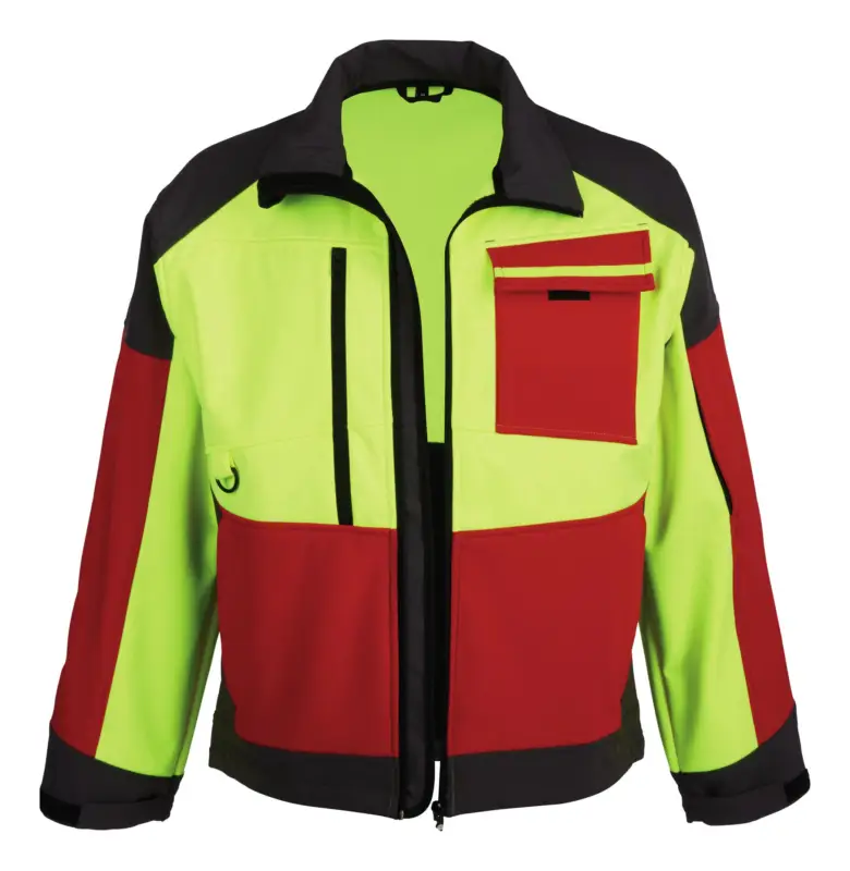 Highlight Forest Jack Red Softshelljacke, Größe XL, rot/anthrazit/gelb