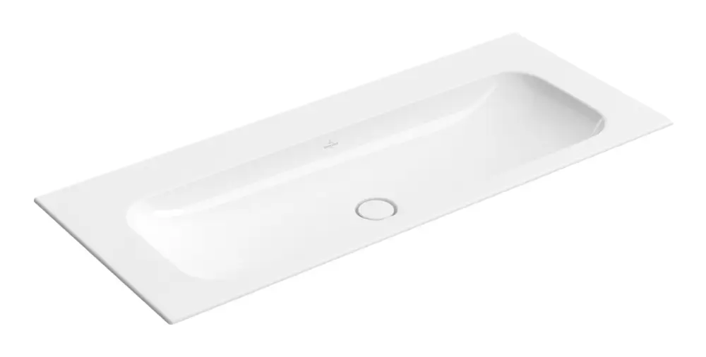 Villeroy & Boch Finion Schrankwaschtisch ohne Hahnloch ohne Überlauf 1200 x 500 x 160 mm - Stone White mit CeramicPlus Jetzt Kaufen