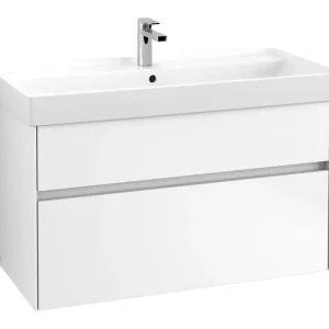 Direktkauf Villeroy & Boch Collaro Waschbeckenunterschrank für Becken mittig für Collaro 2 Auszüge 954 x 546 x 444 mm - White Matt / White Matt