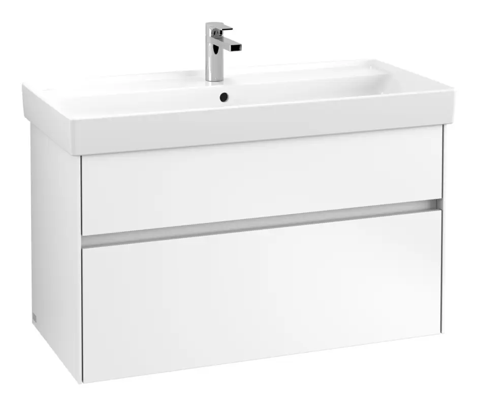 Direktkauf Villeroy & Boch Collaro Waschbeckenunterschrank für Becken mittig für Collaro 2 Auszüge 954 x 546 x 444 mm - White Matt / White Matt