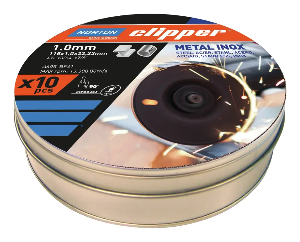 Beliebt Clipper Trennscheibe Metall-Inox 10x A60S-115 x 1 x 22,23 mm