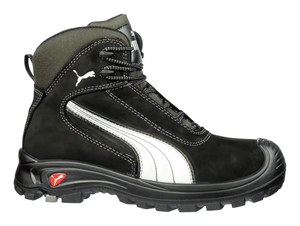 Puma Safety Sicherheitsstiefel 630210, S3, Größe 48, schwarz/silber (Verpackungseinheit 1 Paar) Zertifiziert