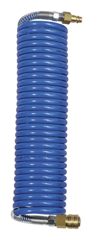 Schneller Versand Riegler Spiralschlauch mit Stecknippel + Kupplung PA 12 x 9 mm 5m