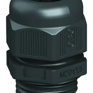 Expressversand OBO Bettermann Kabelverschraubung M32 V-TEC PA schwarz unbehandelt 11 mm Polyamid (PA) IP68 gerade Zugentlastung