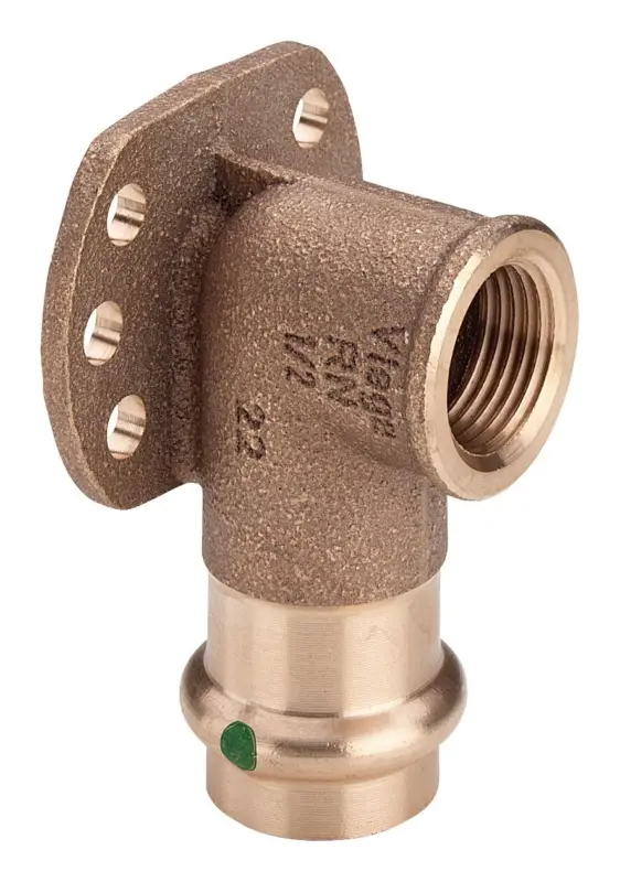 Viega Wandscheibe Sanpress 2225.5 22 mm xRp 3/4, Rotguss oder Siliziumbronze, SC-Contur Sale