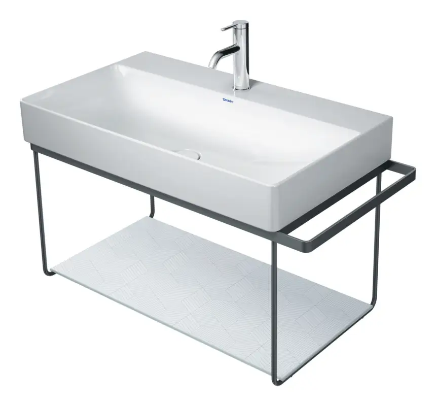 Preisreduziert Duravit DuraSquare Metallkonsole für 2349800041 2348800041 2353800071 wandhängend - Schwarz Matt