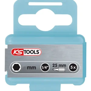 Jetzt Bestellen KS Tools 1/4" Edelstahl Bit Innensechskant, 25 mm, 5 mm, 5er Pack