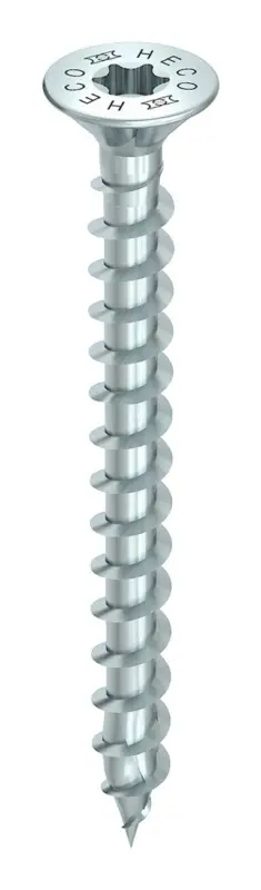 Heco TOPIX-plus Senkkopfschraube HD 4 x 20 mm, Vollgewinde, blau verzinkt (Verpackungseinheit 1000 Stück) Sichere Zahlung