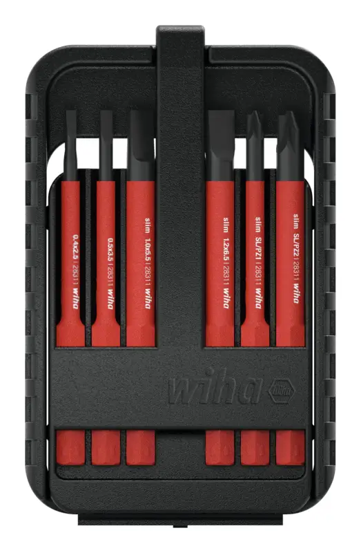 Sonderaktion Wiha Wechselklingen-Satz VDE slimBit electric PH, Schlitz 6-teilig