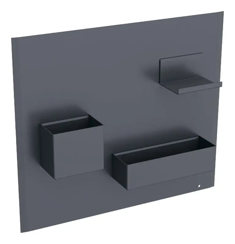 Geberit Acanto Magnettafel mit Stauboxen - Lava pulverbeschichtet matt Begrenztes Angebot