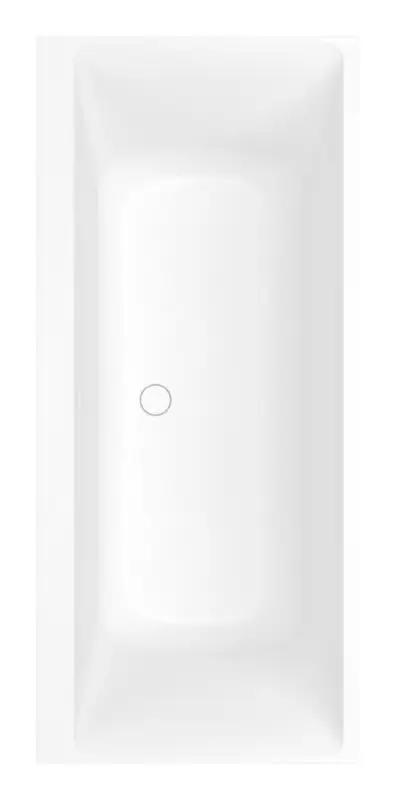 Must-Have Villeroy & Boch Subway 3.0 Rechteckbadewanne innen oval 1800 x 800 mm - Stone White / Verchromt
