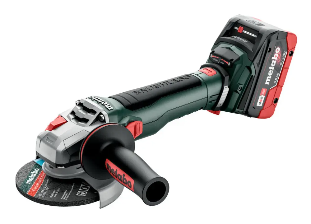 Metabo WB 18 LT BL 11-125 Quick Akku-Winkelschleifer 2 x 5,5 Ah LiHD in MetaBox Preiswert