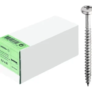 E-NORMpro Spanplattenschraube Edelstahl Pan-Head A2 PZD 4,5 x 50 KP (Verpackungseinheit 100 Stück) Solange Der Vorrat Reicht
