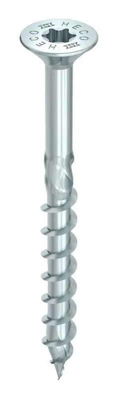 Jetzt Kaufen Heco TOPIX-plus Senkkopfschraube HD 5 x 50 mm, Teilgewinde, blau verzinkt (Verpackungseinheit 200 Stück)