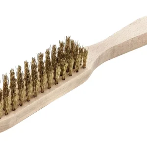Versand Am Gleichen Tag Lessmann Handdrahtbürste Messing gewellt 0,35 mm 5-reihig
