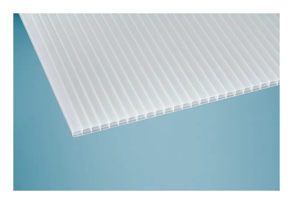 Premium Polycarbonat Hohlkammerplatte 1200 x 3000 x 16 mm - Opal-Weiß Ausverkauf