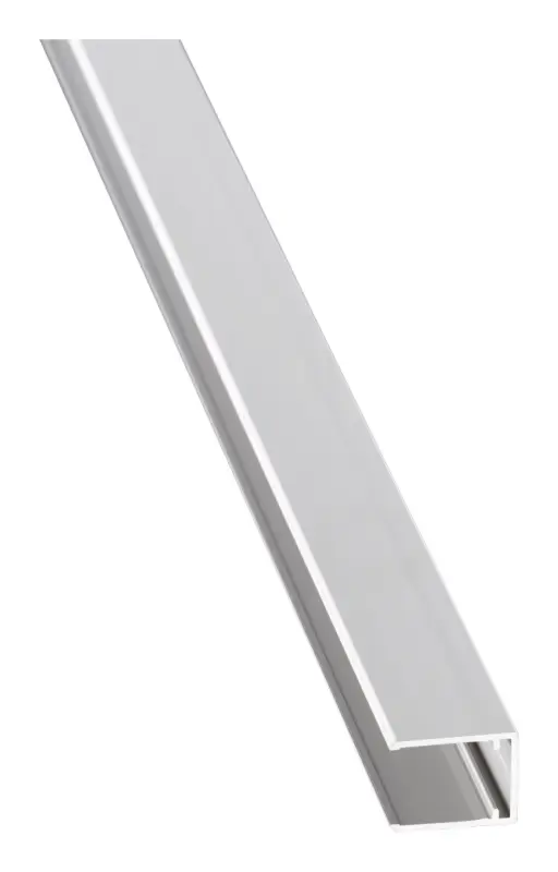 Markenware Premium Alu-U-Profil für Paneelabschlüsse 2000 mm - Silber