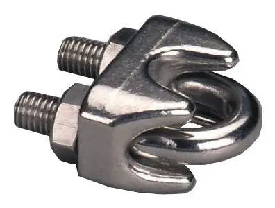 Pösamo Drahtseilklemme ähnl DIN741 Edelstahl A4 Seil-Durchmesser 3 mm (Verpackungseinheit 5 Stück) Versand Am Gleichen Tag