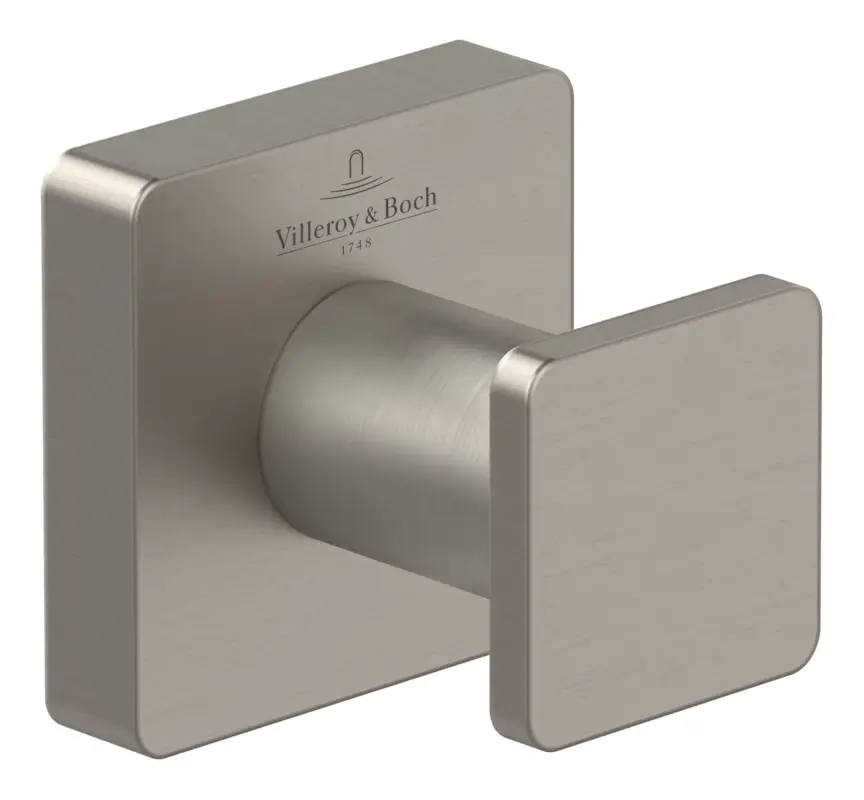 Bestpreis Villeroy & Boch Elements - Striking Handtuchhaken 45 x 44 mm - Brushed Nickel Matt
