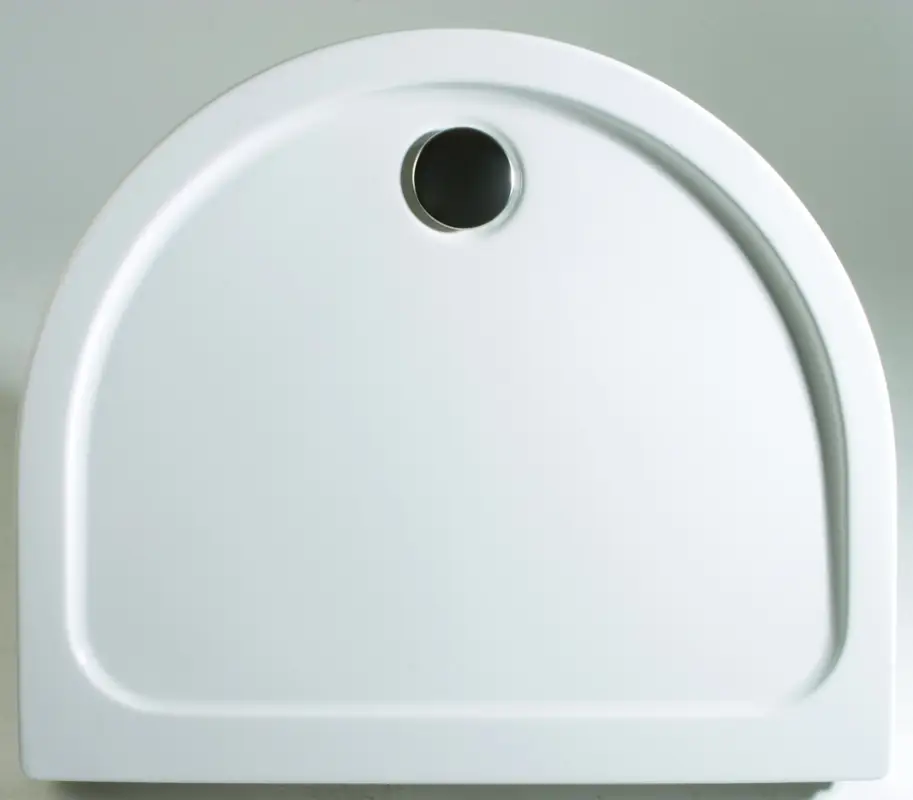 Kracherpreis Schulte Halbrundduschwanne extra-flach 1100 x 900 mm (Radius 550 mm) - Alpinweiß