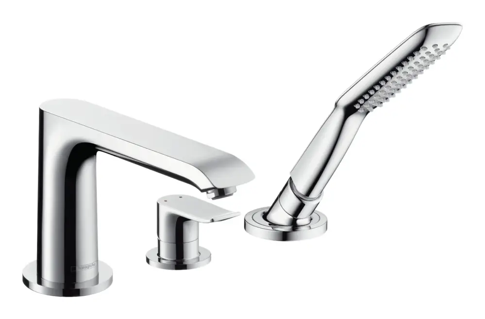Hansgrohe Metris 3-Loch Einhebel-Wannenrandmischer - Chrom Sonderaktion