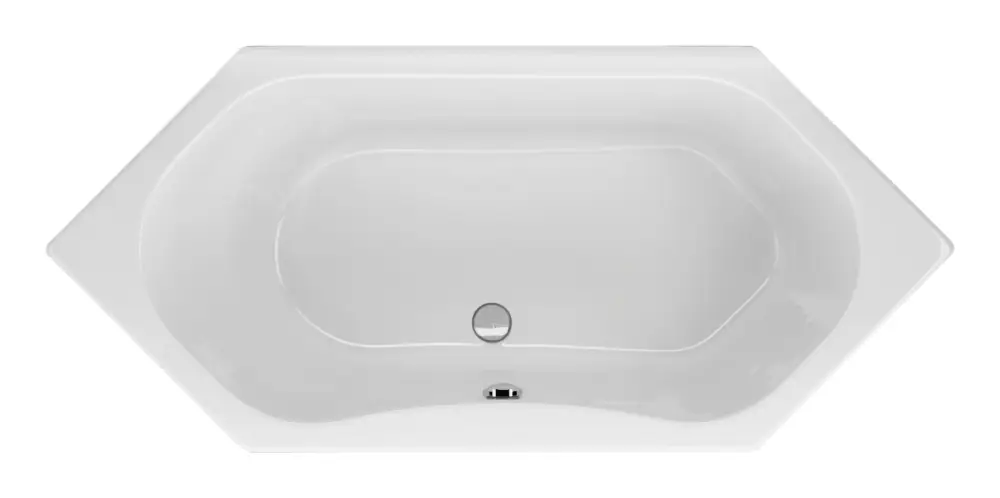Versand Am Gleichen Tag Schröder Wannentechnik Carina Sechseckbadewanne 1800 x 800 mm - Weiß