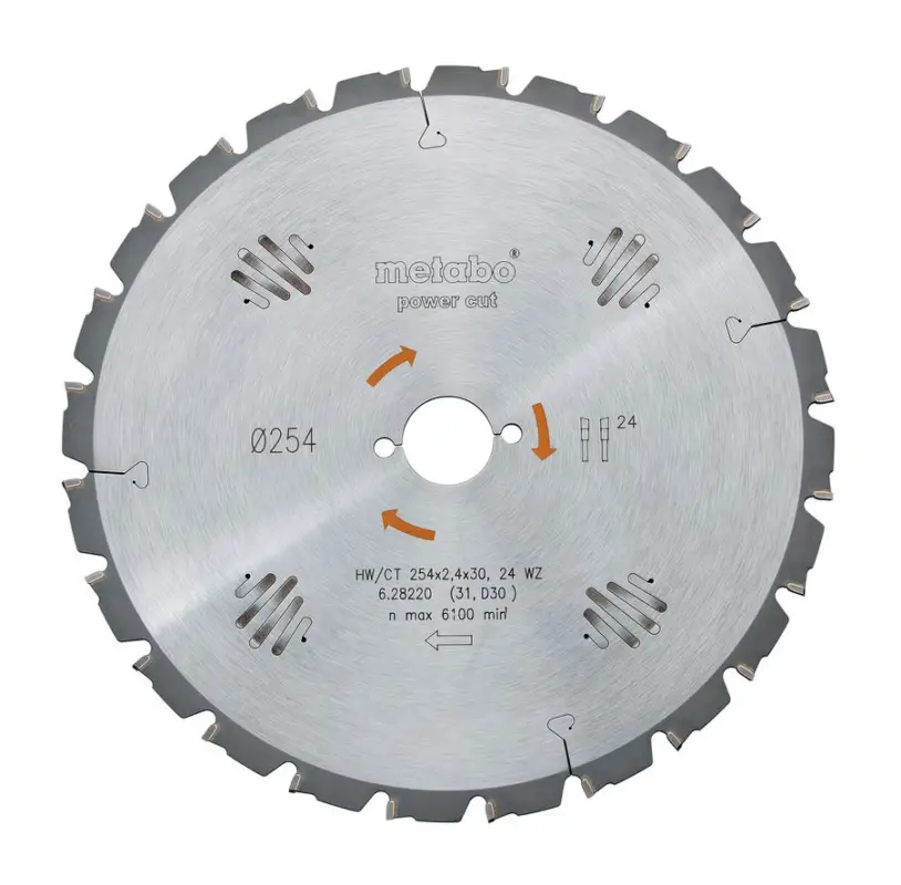 Rabatt Metabo Kreissägeblatt "power cut wood - professional", 315 x 30 mm, Zähnezahl 20, Flachzahn 22°