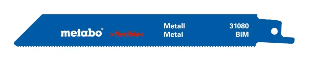 Ausverkauf Metabo Säbelsägeblätter Metall Serie flexible 150 x 0,9 mm BiM 1,4 mm / 18 TPI