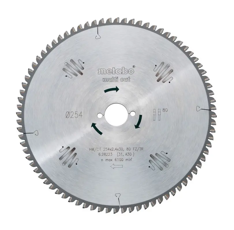 Garantierte Lieferung Metabo Kreissägeblatt "multi cut - professional", 190 x 30 mm, Zähnezahl 36, Wechselzahn 5°