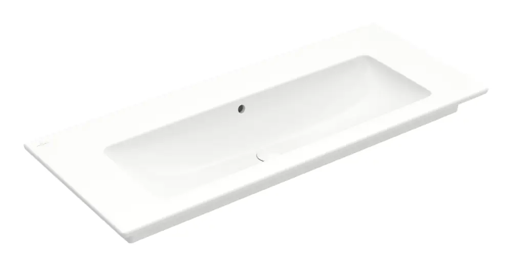 Villeroy & Boch Venticello Schrankwaschtisch ohne Hahnloch mit Überlauf 1200 x 500 x 175 mm - Weiß Alpin mit CeramicPlus Bestseller