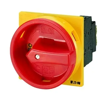 Eaton Hauptschalter 25A 3p IP55 Einbaugerät Festeinbautechnik Ausführung als NOT-AUS-Einrichtung 7,5 kW/AC Zertifiziert