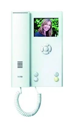 Sonderaktion Ritto Video-Haustelefon Bus-System Aufputz Farbe PAL 89mm weiß 151x221x48mm
