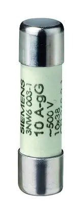 Siemens Zylindersicherung 2A 10x38mm mittelträge (MT) 500V/AC Echt