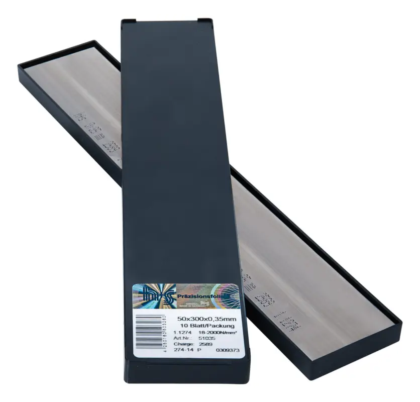 H+S Metallfolien Plattenware rostfrei 50 x 300 x 0,5 mm 10 Blatt Zertifiziert